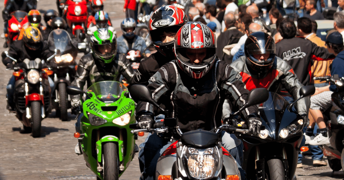 Organized group motorcycle rides
